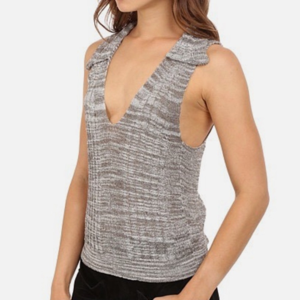 Free People Dots & Dashes Sweater Tank